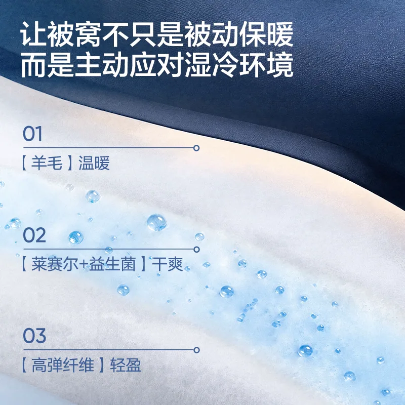 网易严选小蓝胖春秋被深睡控温款（细节图 1）