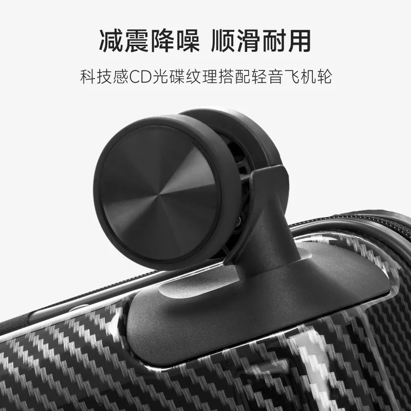 爱华仕双层防爆拉链行李箱20寸登机箱（细节图 2）