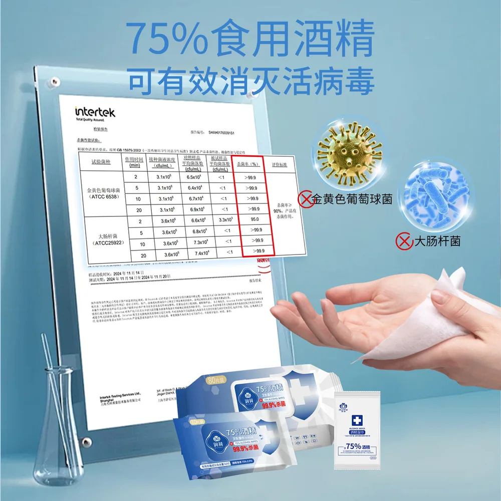 润荷酒精湿巾80抽两包装（细节图 2）