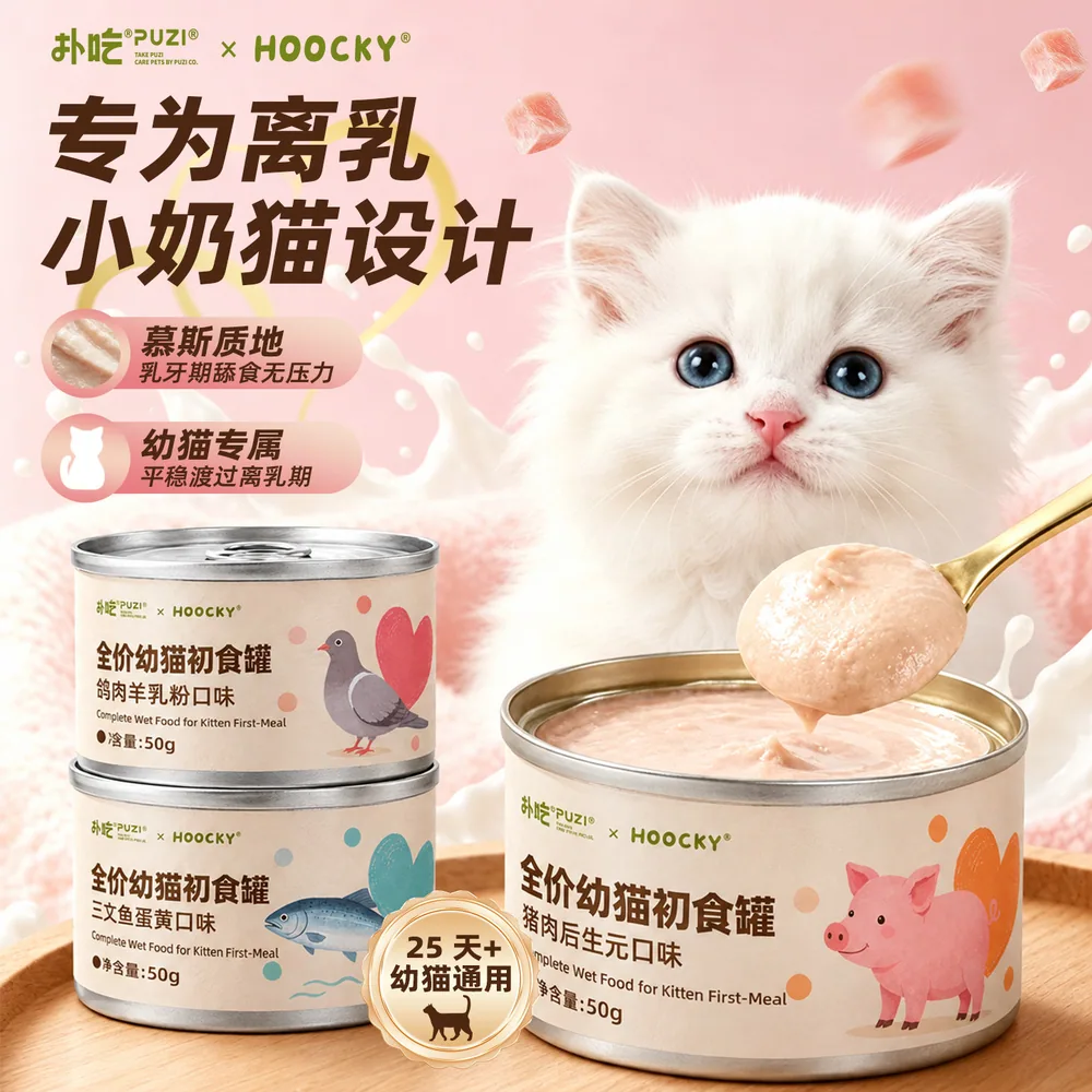 扑吃幼猫小鸟胃罐50g*6罐细肉泥（细节图 2）