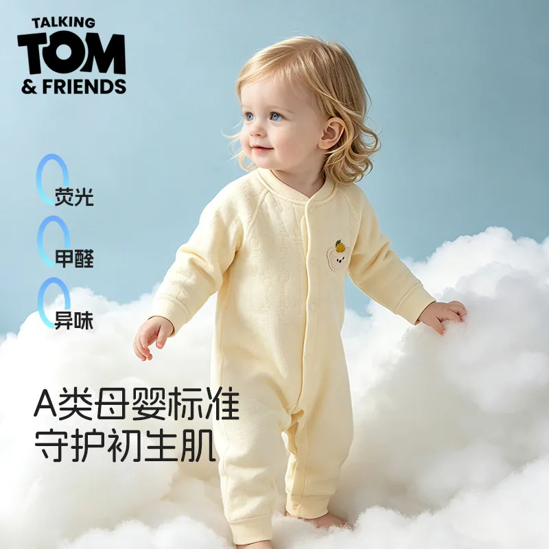 汤姆猫婴儿棉加厚三层夹棉连体衣纯棉款（细节图 1）