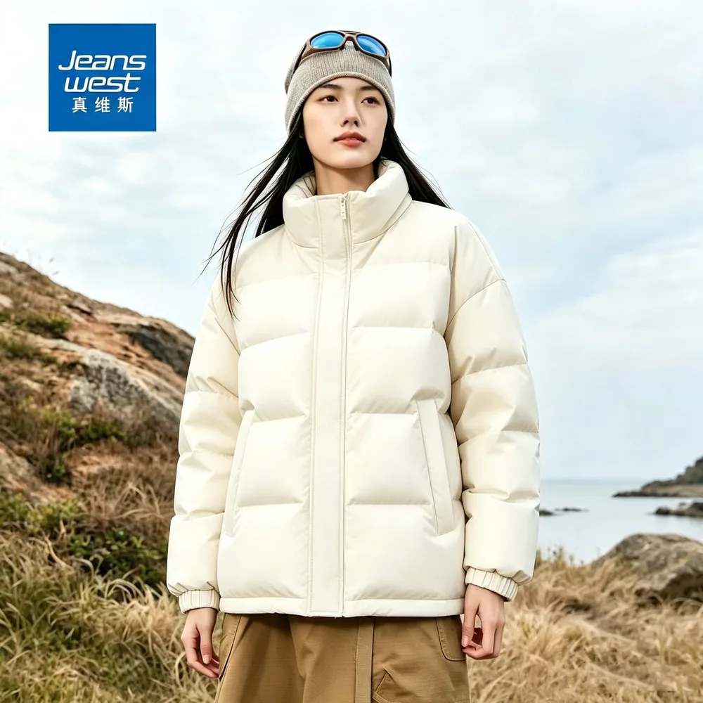 真维斯2026情侣加厚棉服男女同款（细节图 1）
