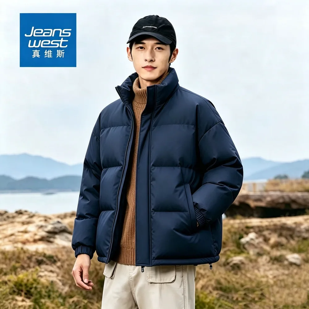真维斯2026情侣加厚棉服男女同款（细节图 2）