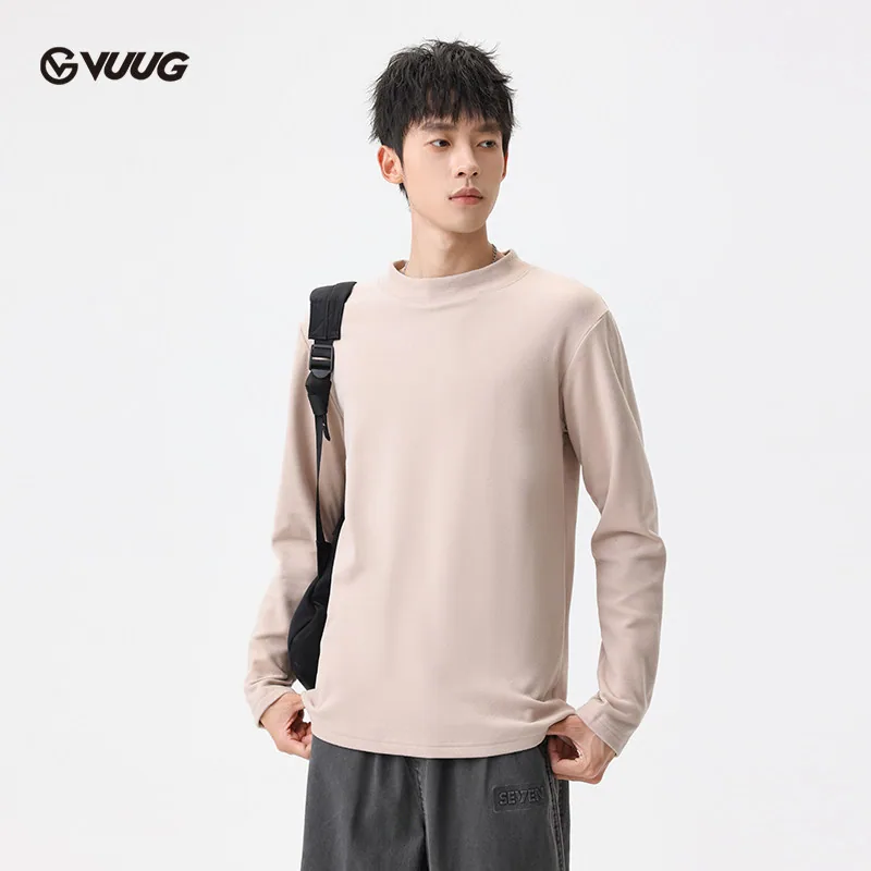 VUUG知意双面毛绒半高领打底衫主图（细节图 1）