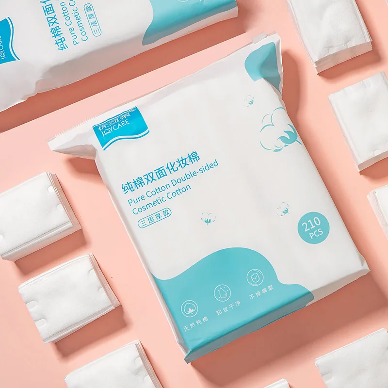 joycare纯棉厚款卸妆棉210片盒装（细节图 1）