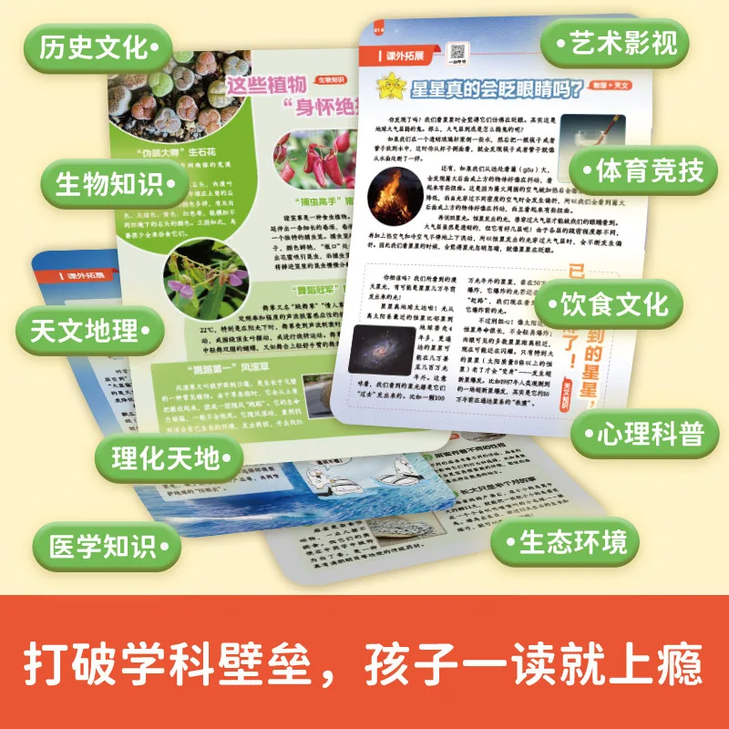 开心小学生趣读大语文知识画全8册封面（细节图 2）