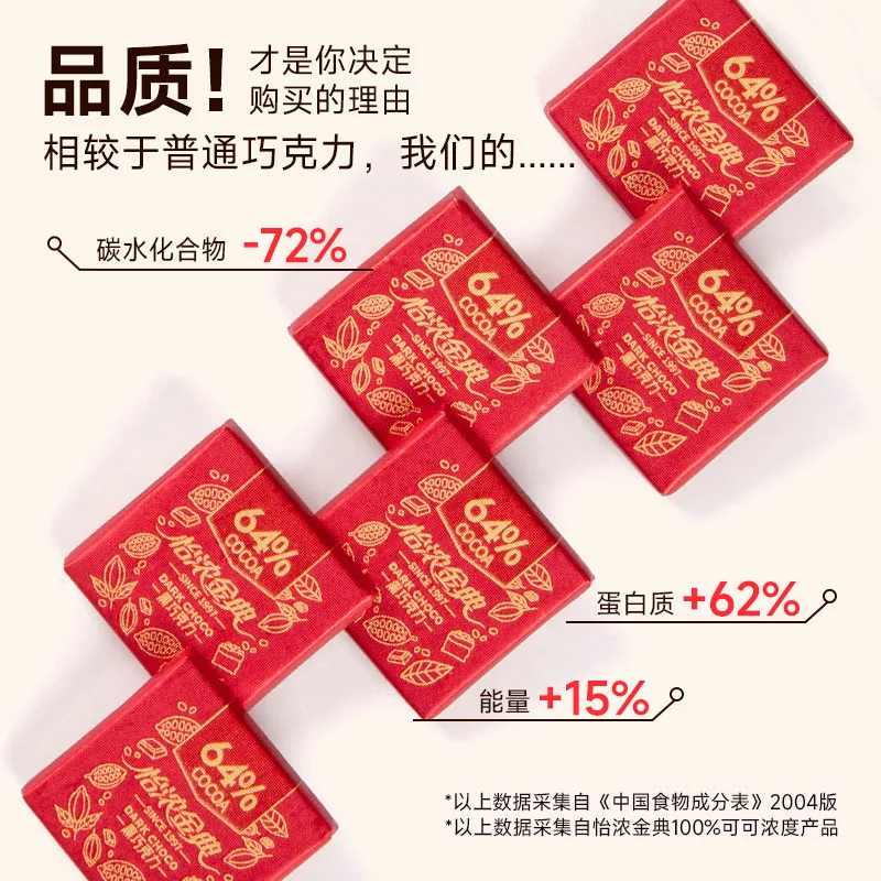 怡浓金典黑巧克力礼盒400g