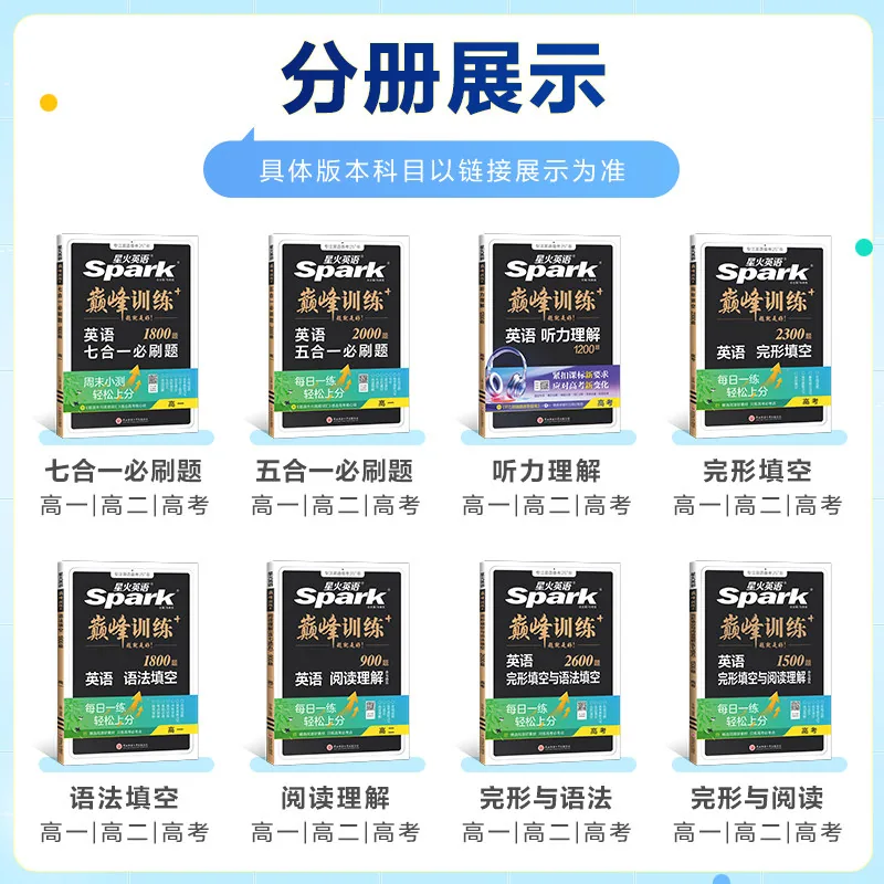 星火英语高中五合一必刷题2000题封面（细节图 2）