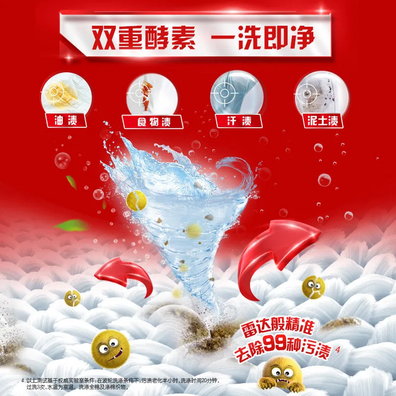 奥妙全自动三合一洗衣液3kg两瓶装（细节图 1）