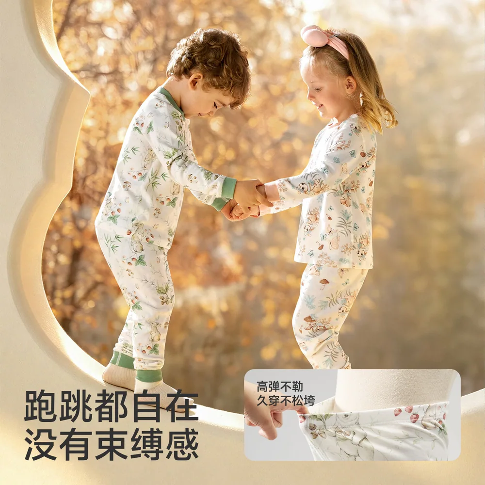 欧孕儿童秋衣秋裤纯棉套装（细节图 2）