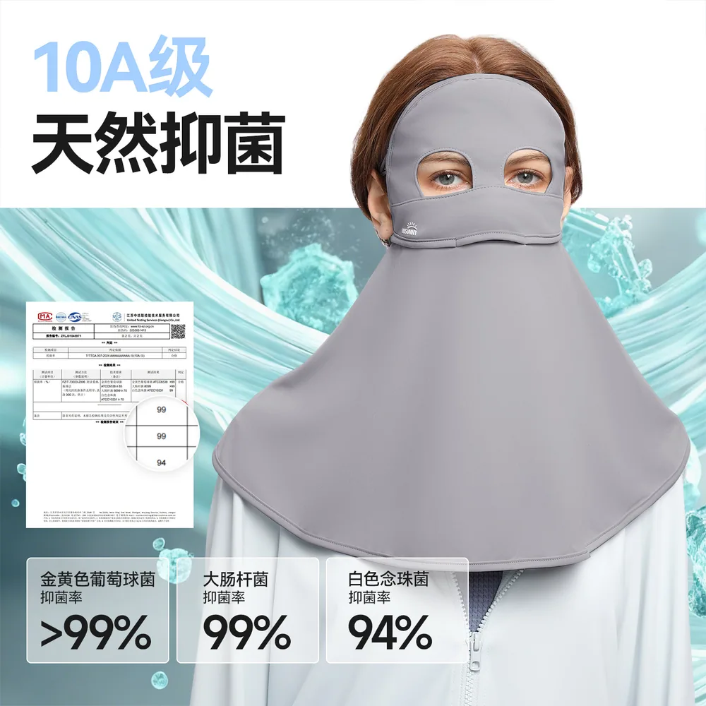 ohsunny防晒面罩护颈一体全脸冰丝款（细节图 2）