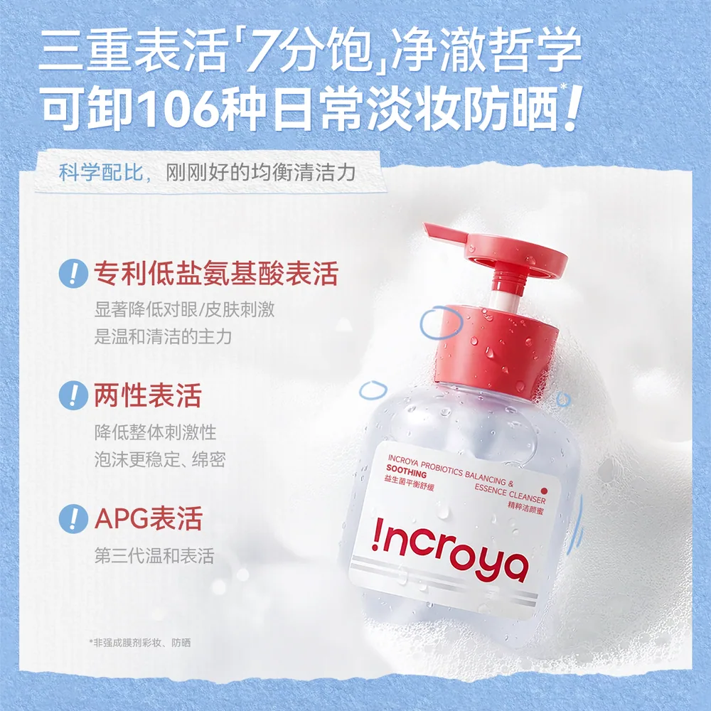 INCROYA理悦之间益生菌控油氨基酸洗面奶（细节图 1）