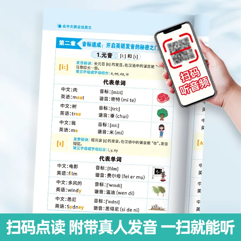 儒言图书零基础英语口语口袋书32开便携本（细节图 2）