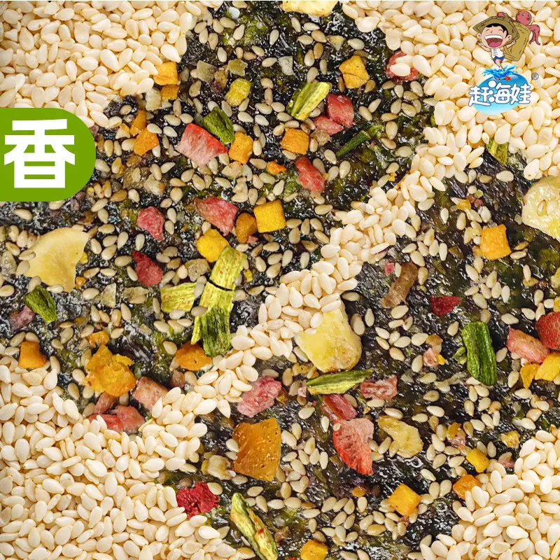 赶海娃芡实6种果蔬海苔脆片