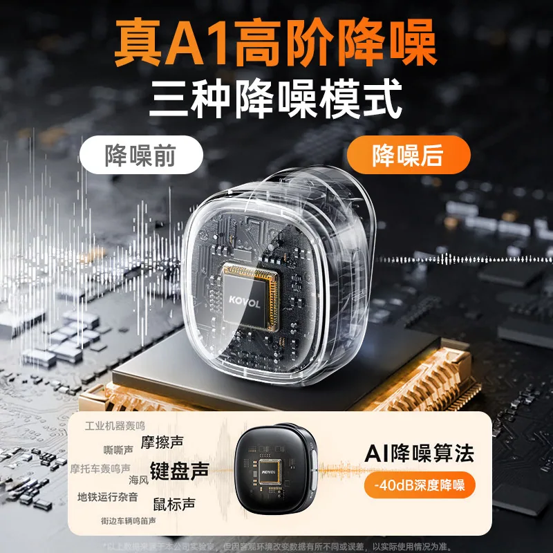 科沃M52无线领夹麦克风一拖一带仓主图（细节图 2）