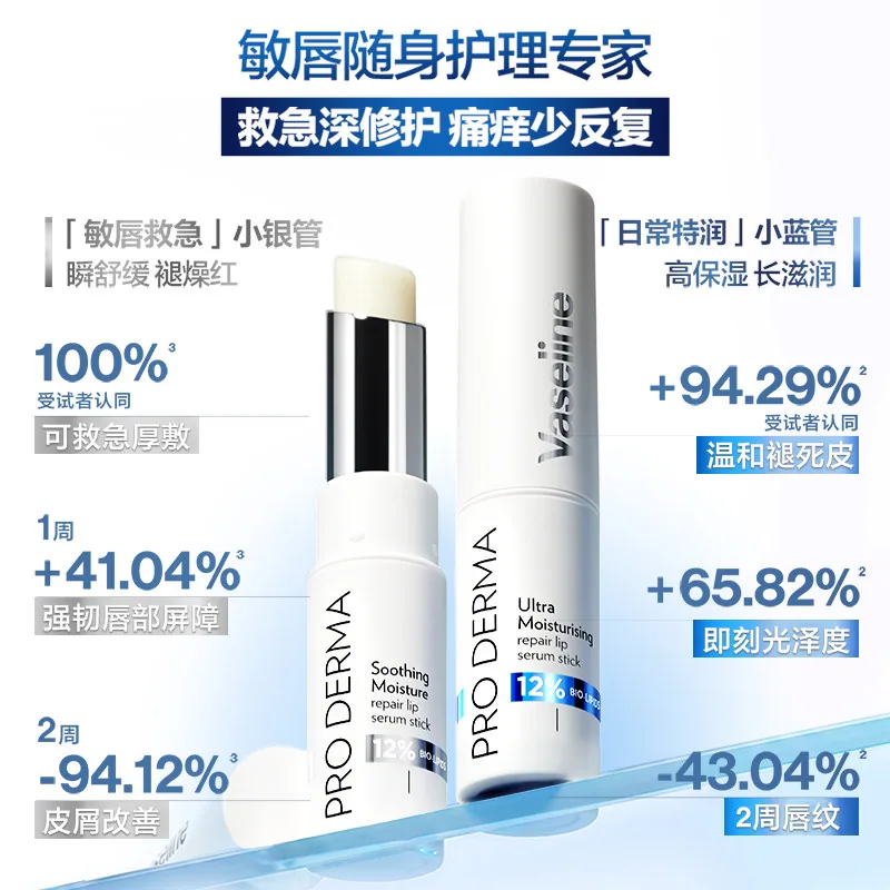 凡士林数字保湿滋润舒缓润唇膏