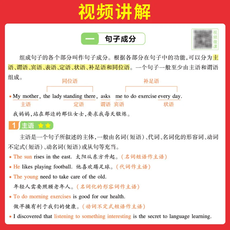 一本通用初中英语语法全解教辅书封面（细节图 2）