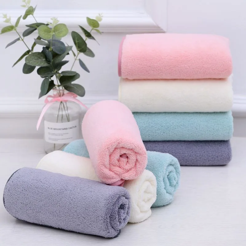 斜月三星A类珊瑚绒毛巾3条装