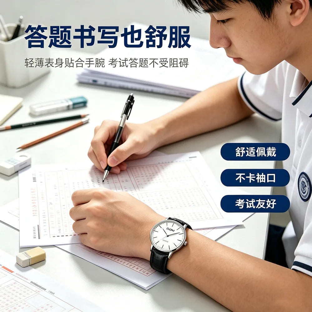 DOM考试专用静音石英表（细节图2）