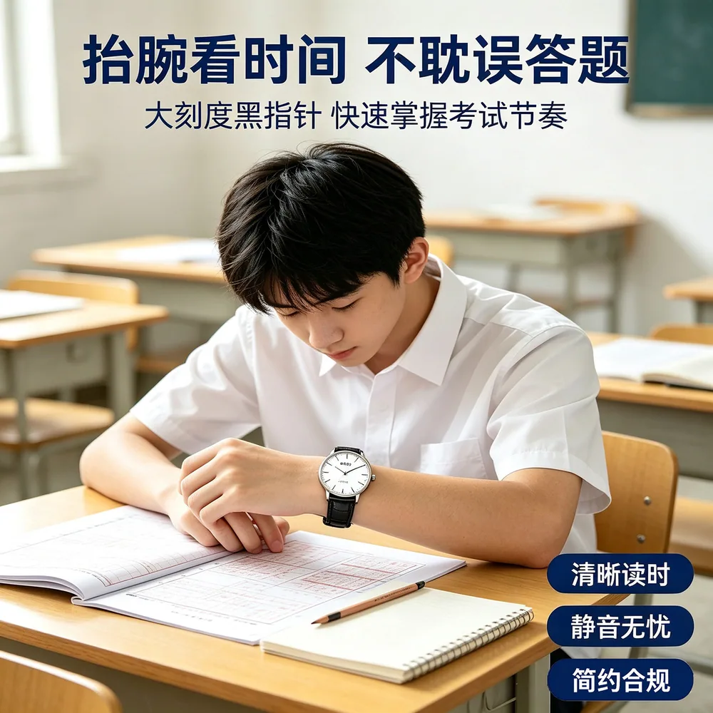 DOM考试专用静音石英表（细节图3）