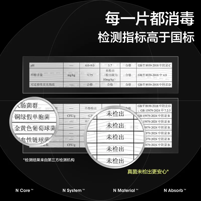 小N消毒级日用卫生巾240mm 50片装（细节图 1）