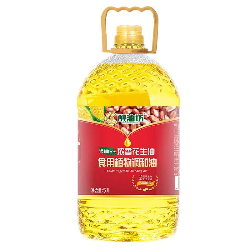 醇油坊一级浓香花生调和油5L大桶