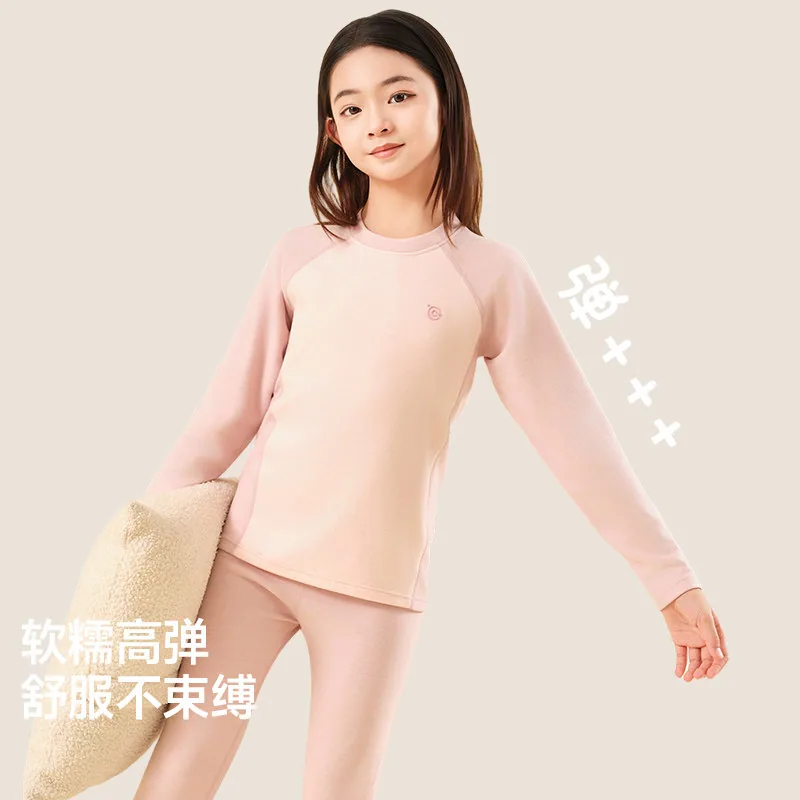 北吉熊10A德绒女儿童保暖内衣套装（细节图 2）