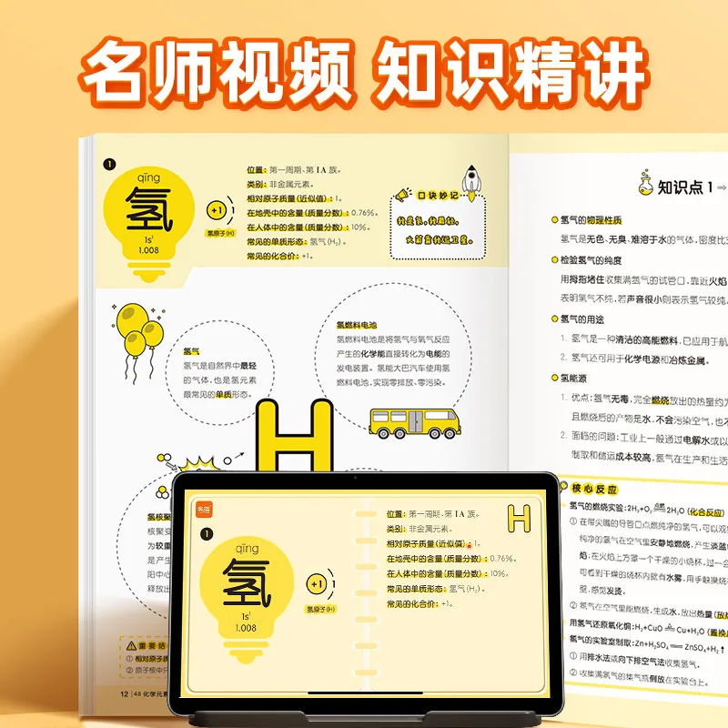 易蓓初中化学元素周期表顺口溜教辅书封面（细节图 2）