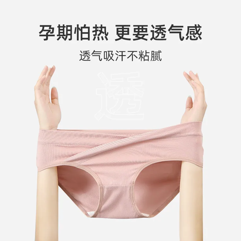婧麒纯棉内裤10A抗菌低腰大码主图（细节图 1）