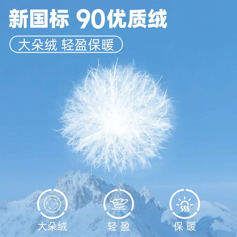 鸭鸭女童中长款羽绒服冬季外套（细节图 2）