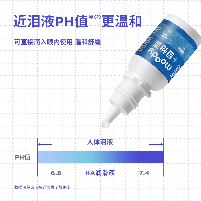 moody目怡蓝隐形眼镜润眼液10ml