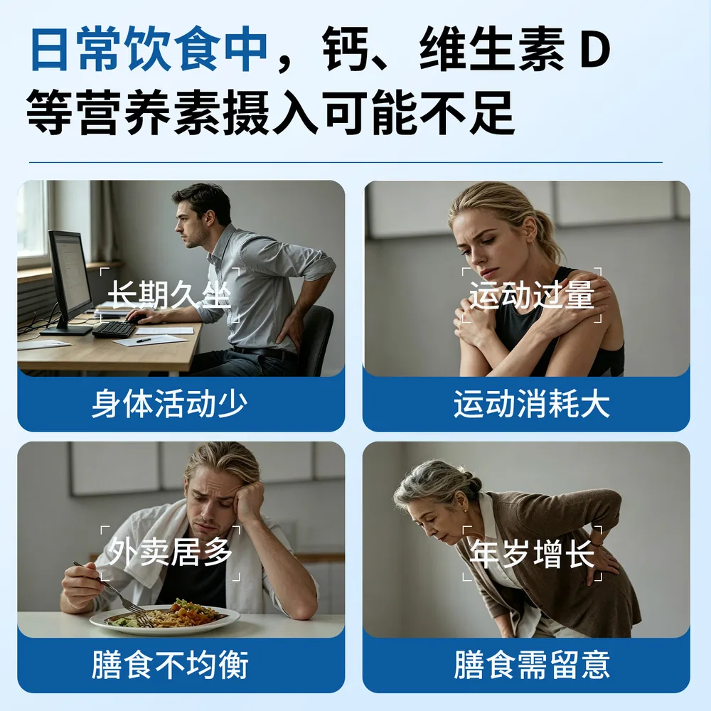 礼养知益钙片维生素d骨胶原蛋白钙d3成人瓶装主图（细节图 1）