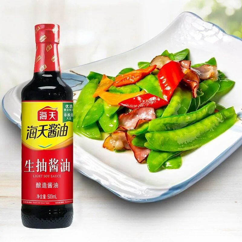 海天生抽老抽酱油500ml单瓶装（细节图 2）