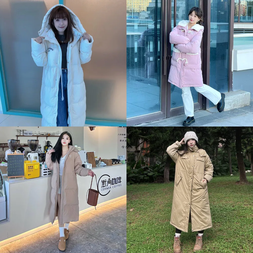 UNIFREE福利款中长款羽绒服外套展示（细节图 2）