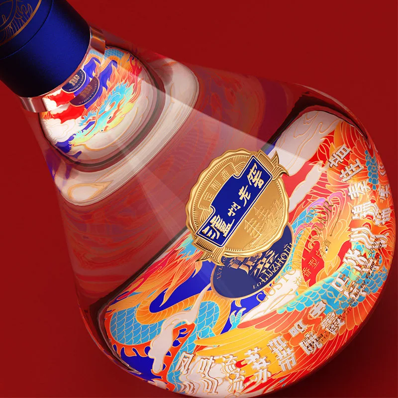 泸州老窖龙凤銮52度白酒500ml*2瓶中秋礼盒（细节图 2）