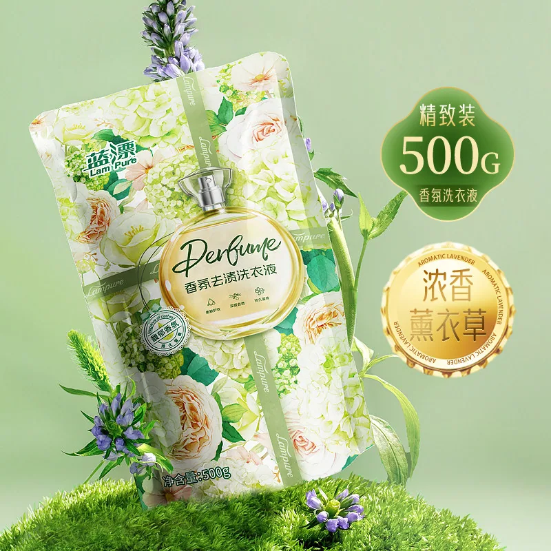 蓝漂洗衣液500g袋装（细节图 1）