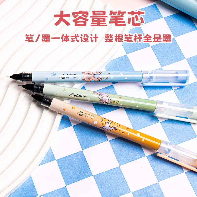 猫咪直液式走珠笔6支装（细节图 2）