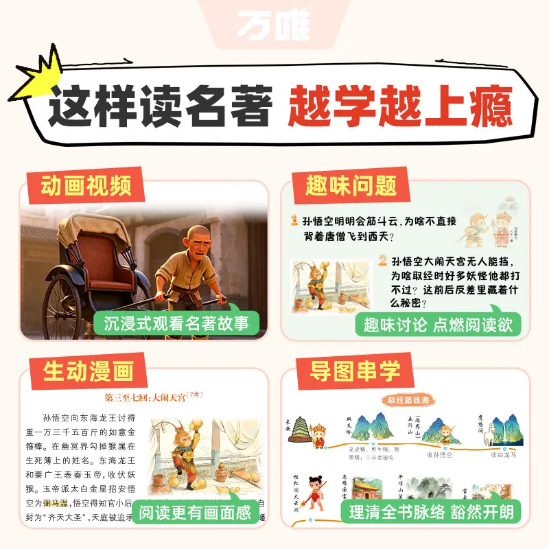 万唯2027新版初中必读名著速读漫画图解封面（细节图 1）