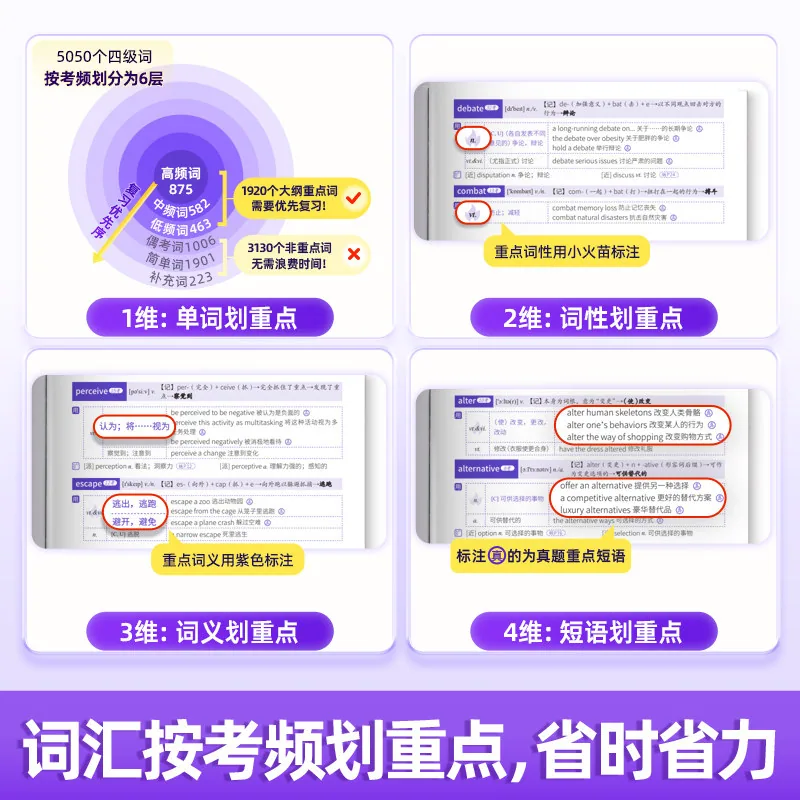 四级词汇闪过大学四级