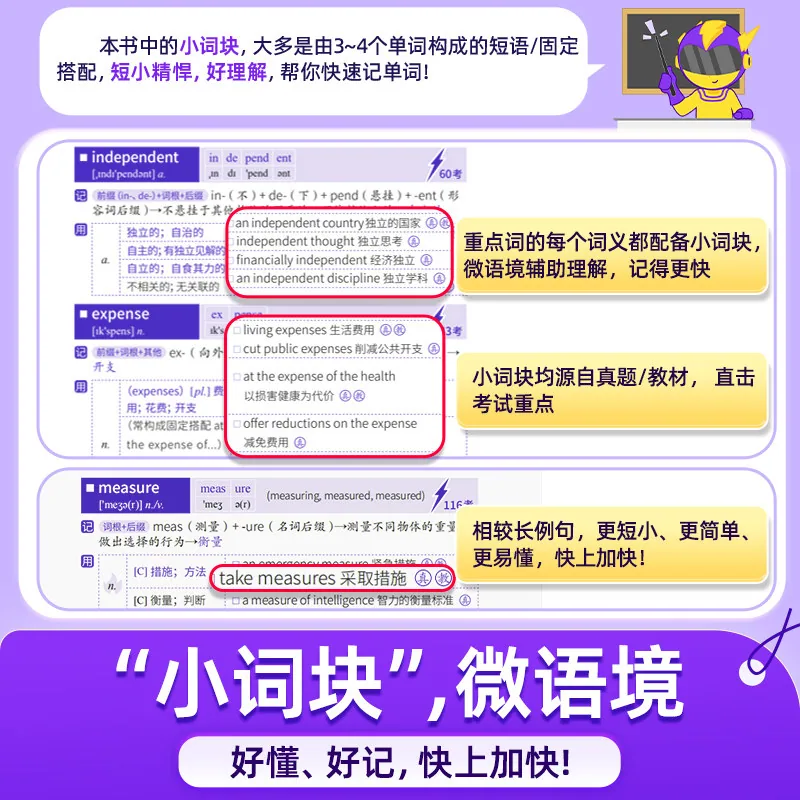 巨微教育2027高考词汇闪过3500词必背封面（细节图 2）
