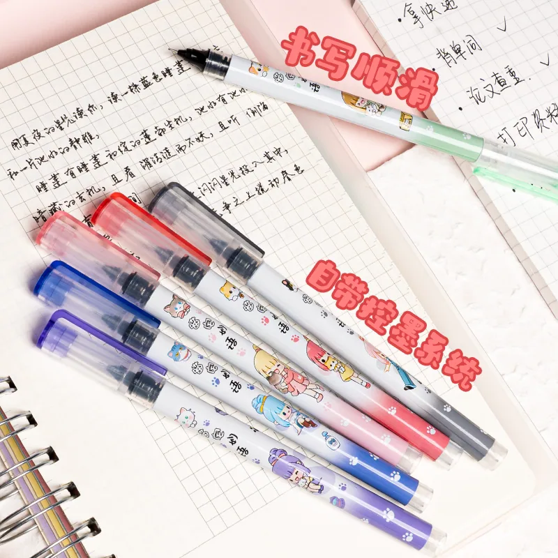 直液式走珠笔学生专用速干刷题笔6支装（细节图 1）