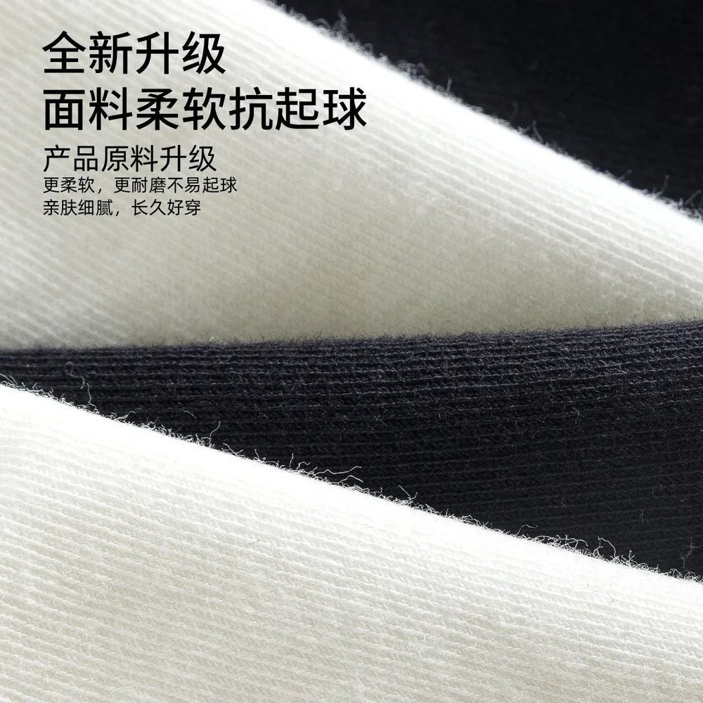 navigare小帆船纯色船袜6双装黑白两色（细节图 2）