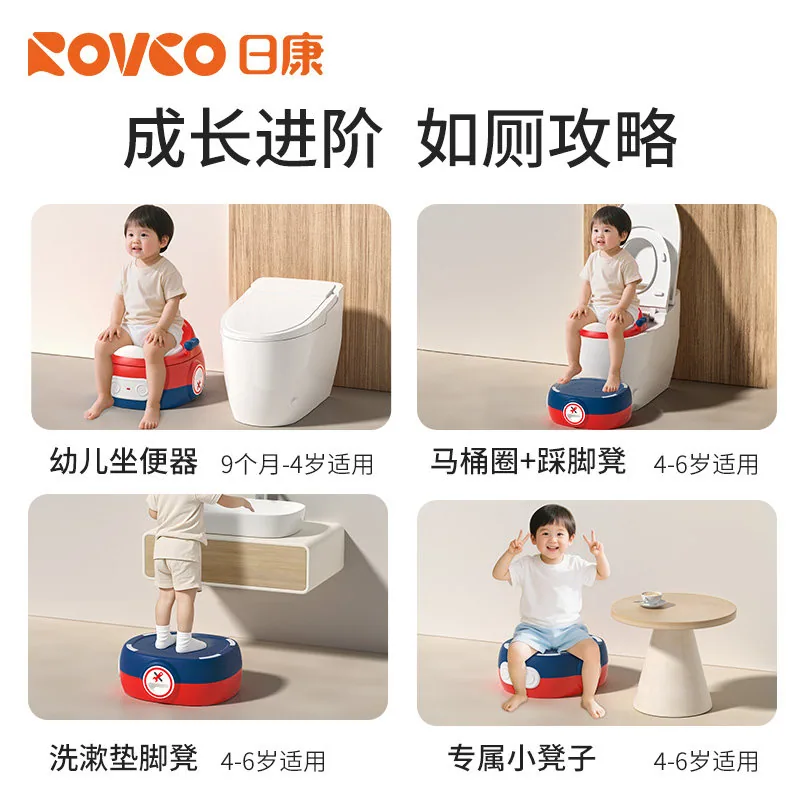 日康儿童马桶坐便器加厚PP防滑款（细节图 1）