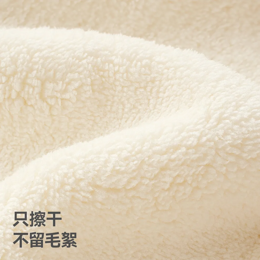 贝肽斯婴儿超软加绒浴巾100x60cm 实拍图 3