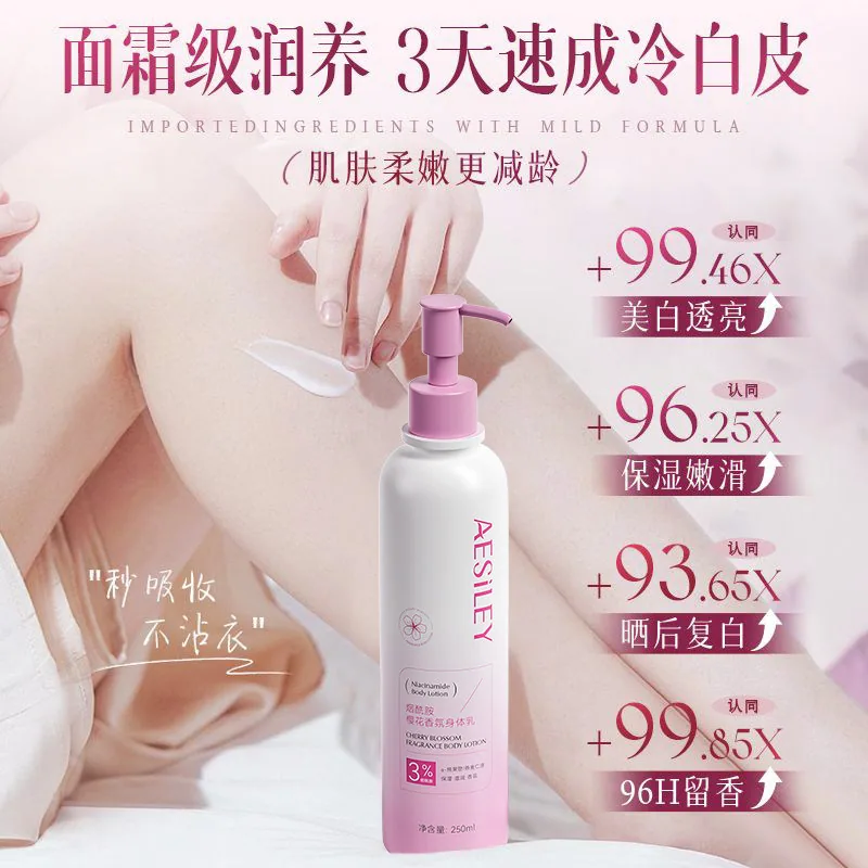 aesiley烟酰胺樱花身体乳250ml瓶装（细节图 2）
