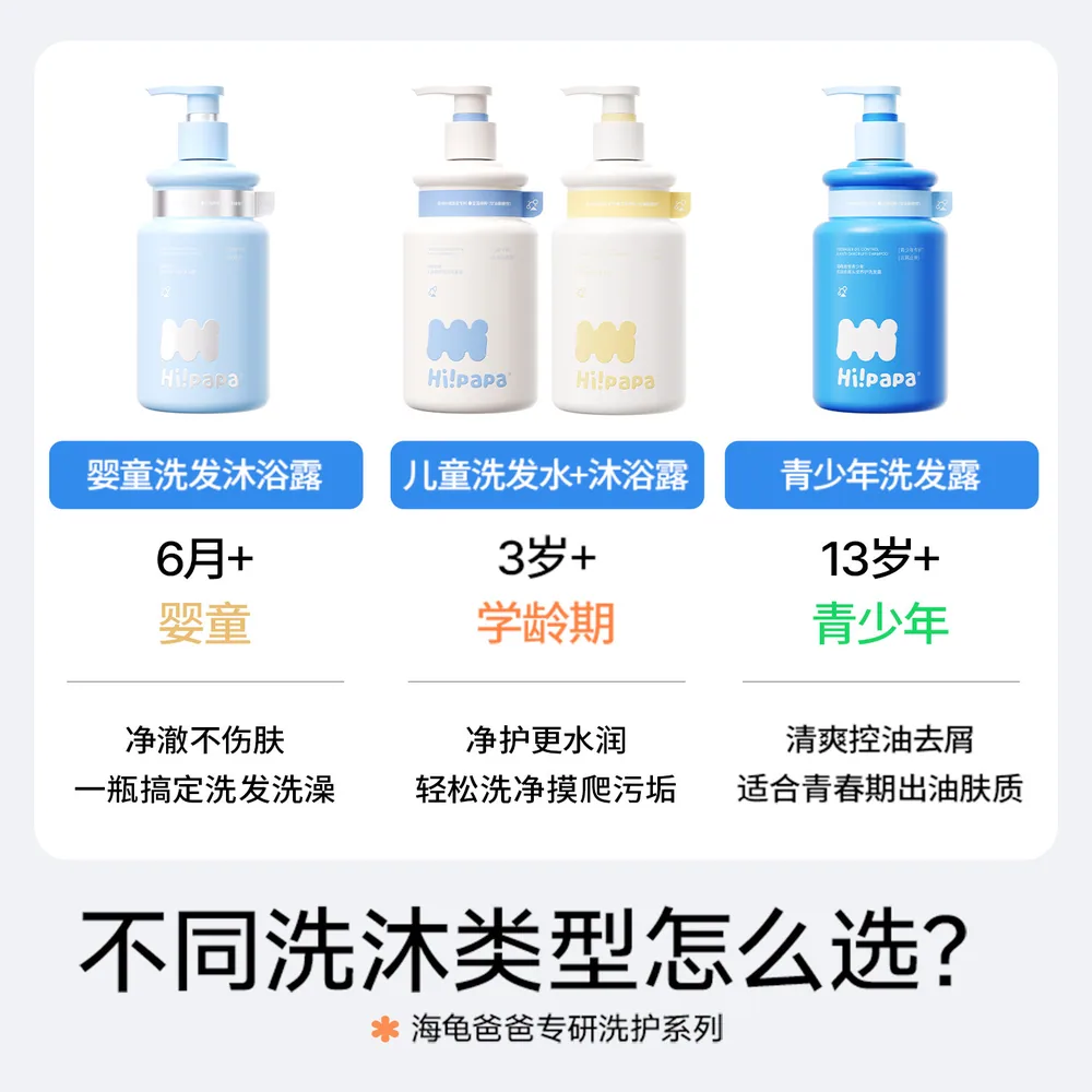 海龟爸爸二合一洗发水沐浴露