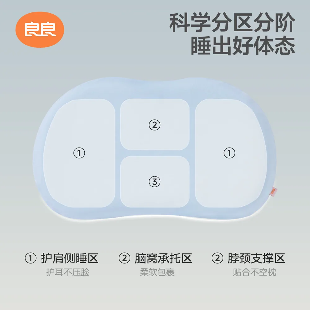 良良新生婴儿硅胶枕头