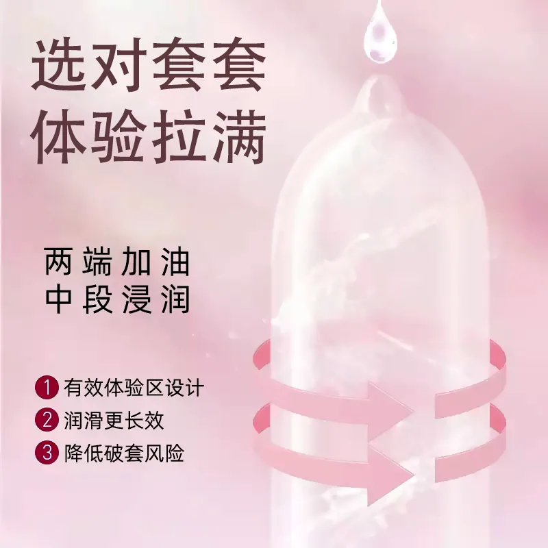 中美百翰水晶果冻超薄玻尿酸避孕套30只装（细节图 2）