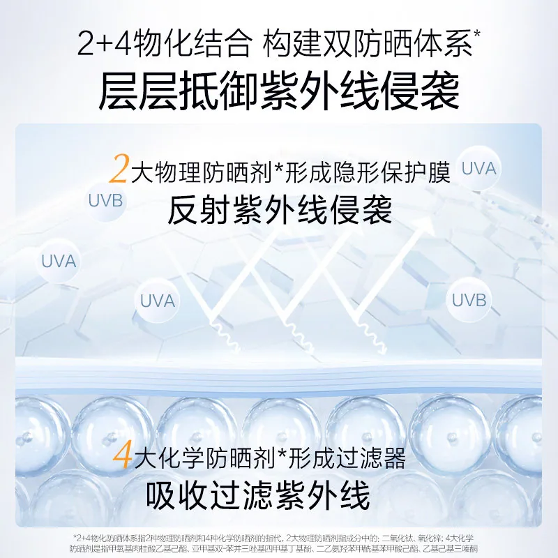 欧诗漫珍珠零感美白防晒霜正装瓶身（细节图 2）