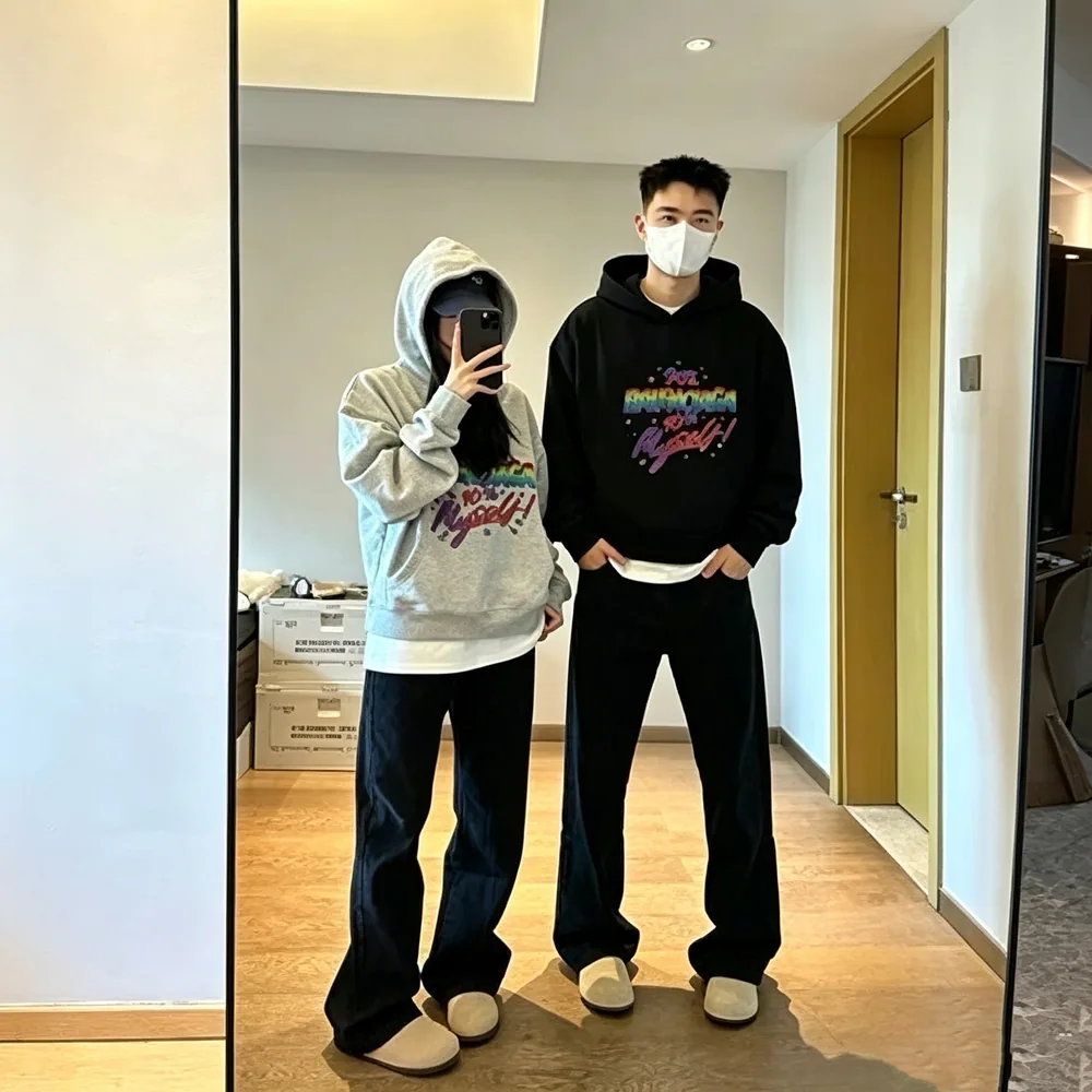 MYJU 2026秋冬情侣华棉卫衣男女同款（细节图 1）